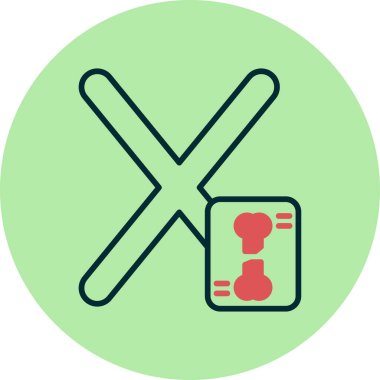 Alfabe çizimi için soyut yaratıcı büyük harf X harfi ve X-Ray