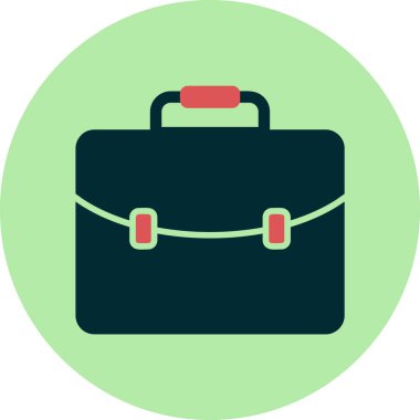 Çanta. Web simgesi basit illüstrasyon