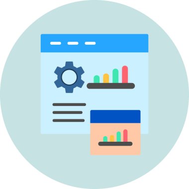 Bir vektör simgesi olarak kullanıcı verisinin modern temsili.