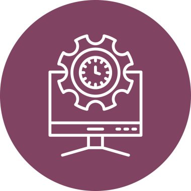 bilgisayar simgesi, vektör illüstrasyonu basit tasarım