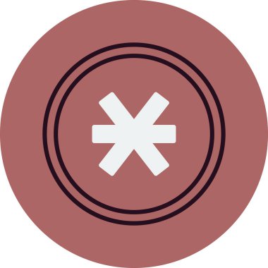 Asterisk ağ simgesi, vektör illüstrasyonu  