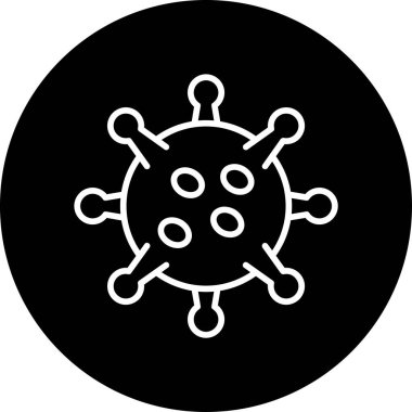 virüs web simgesi, vektör çizim