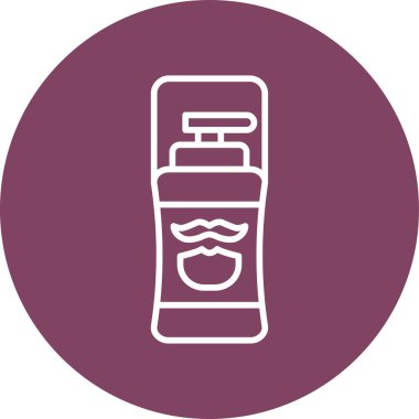 Traş köpüğü simgesi, vektör illüstrasyonu basit tasarım