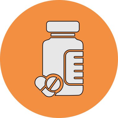 uyuşturucu ve hap ikonu vektör illüstrasyonu