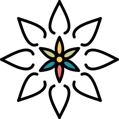 bitki çiçeği web simgesi basit vektör 