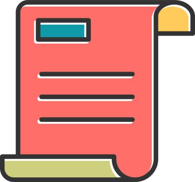 Bills Web simgesi basit illüstrasyon