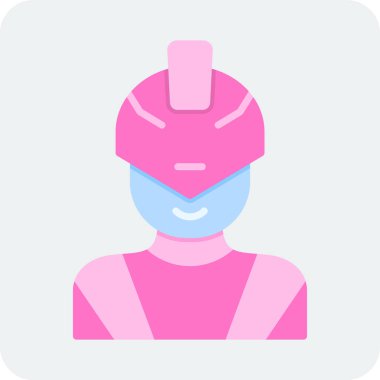 Süper kahraman ağ simgesi, vektör illüstrasyonu