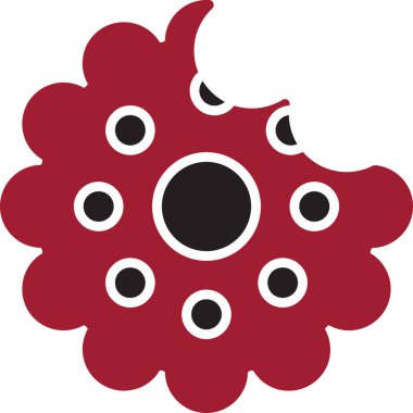 Bisküvi Web simgesi vektör illüstrasyonu