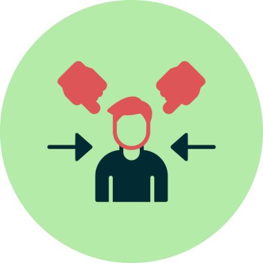 Göz korkutucuydu. Web simgesi basit tasarım