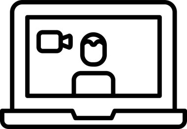 Basit simgeyi karşılama vektör illüstrasyonu