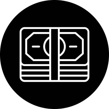 Maaş para simgesi vektör illüstrasyonu