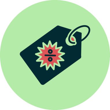 Taslak biçimdeki basit İndirim simgesi