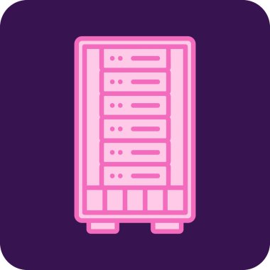 ağ paylaşım sunucu vektör illüstrasyonu