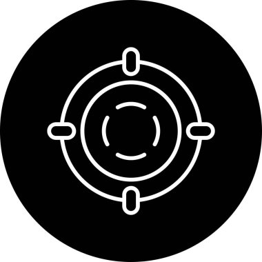 Lifesaver simgesi vektör illüstrasyon tasarımı