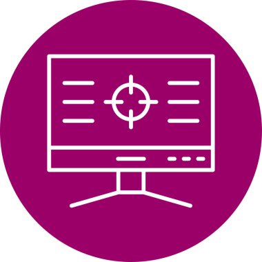 bilgisayar simgesi, vektör illüstrasyonu basit tasarım