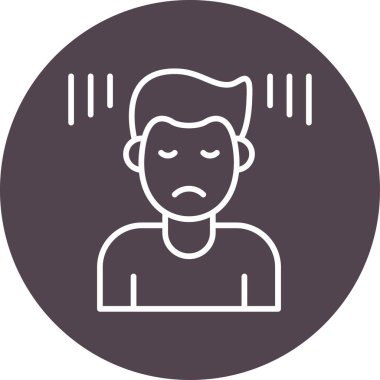 Suçlu adam. Web simgesi basit illüstrasyon