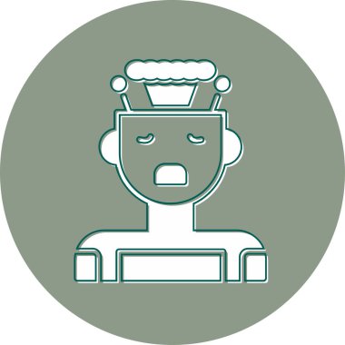 Yanmış web simgesi vektör illüstrasyonu