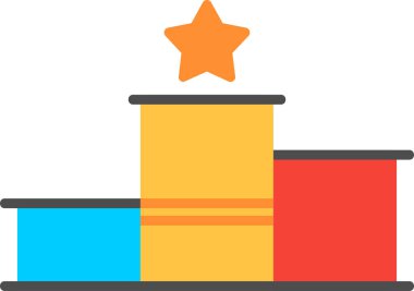 Vektör Podium Web simgesi illüstrasyonu