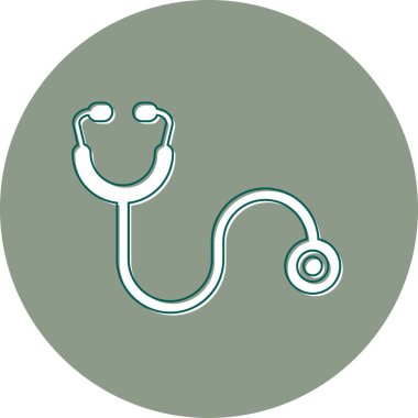 tıbbi steteskop vektör illüstrasyonu 