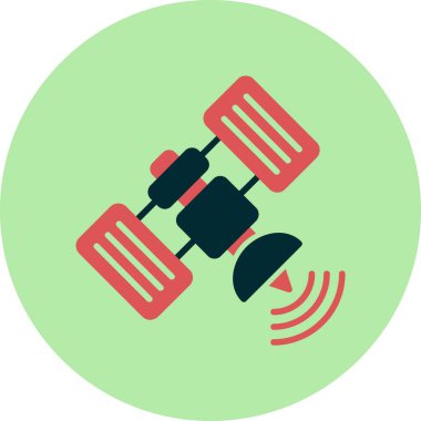 Uydu anten simge vektör çizim 