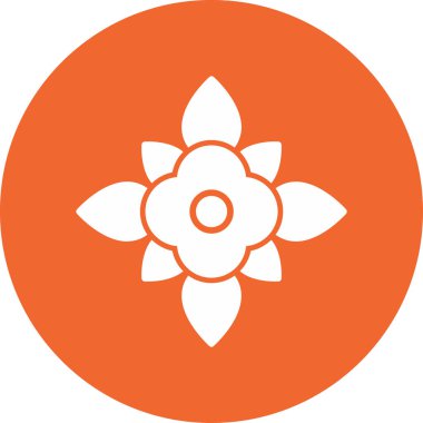 Süt otu çiçeği. Web simgesi basit illüstrasyon