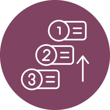 Öncelik simgesi vektör illüstrasyon tasarımı