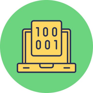 Programlama Dilinin basit vektör illüstrasyonuName