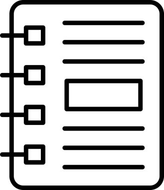 Kitap simgesi çizimi beyaz arkaplanda izole edildi 