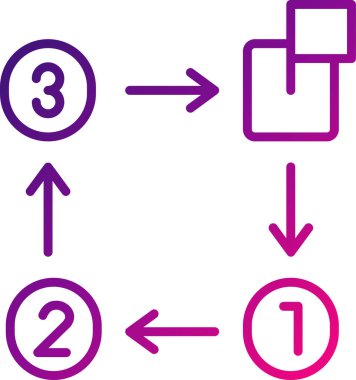 Dağıtım simgesi tasarımının vektör illüstrasyonu