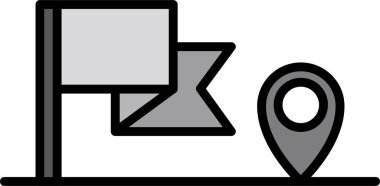 Kontrol noktası simgesi vektör illüstrasyon tasarımı