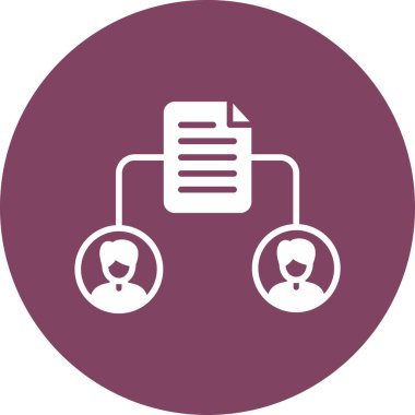 Dosya Paylaşım simgesinin vektör illüstrasyonu
