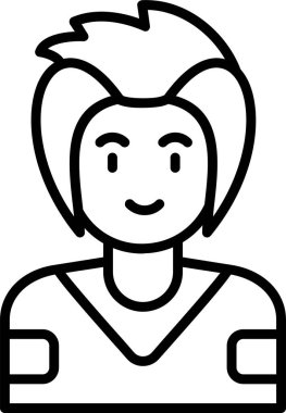 kadın web simgesi vektör illüstrasyonu