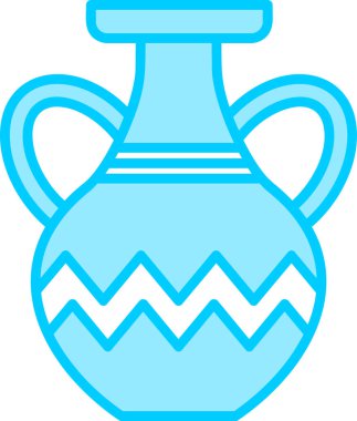 Vazo. Web simgesi basit illüstrasyon