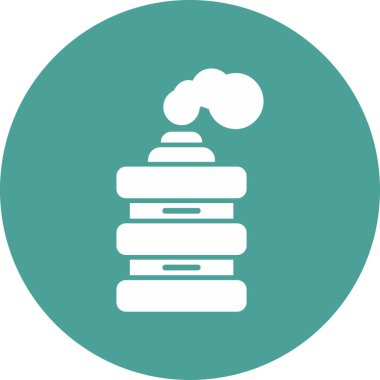 Gözyaşartıcı Gaz web simgesi vektör çizimi