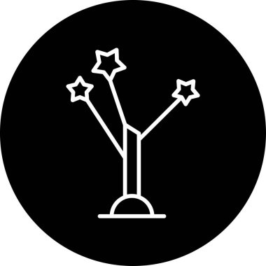 Joshua Tree simgesinin vektör illüstrasyonu              