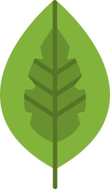 Yaprak. Web simgesi basit illüstrasyon
