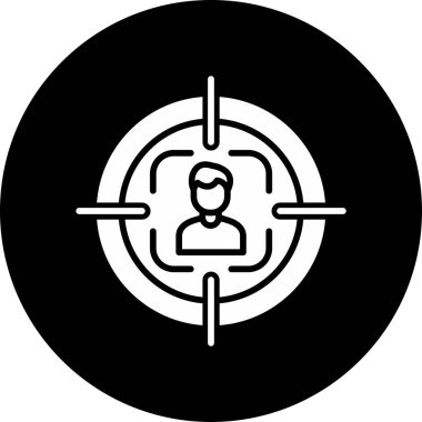 hedef simge, vektör illüstrasyonu basit tasarım