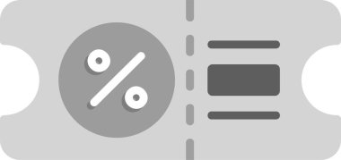 İndirim Coupon etiketi vektör illüstrasyonu