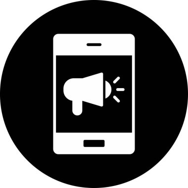 Pazarlama simgesinin basit vektör görüntüsü