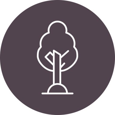 Ağaç. Web simgesi basit illüstrasyon 