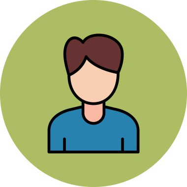 Çalışan. Web simgesi basit illüstrasyon