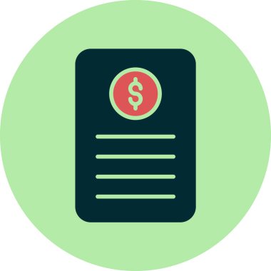 Bill simgesi, vektör illüstrasyonu basit tasarım