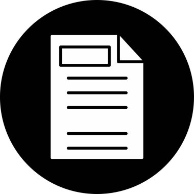  Kağıt. Web simgesi basit illüstrasyon