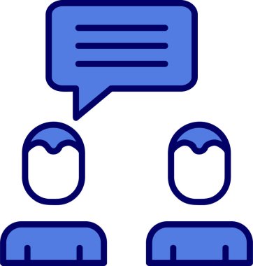 Tartışma. Web simgesi basit illüstrasyon