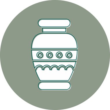 Vazo. Web simgesi basit illüstrasyon