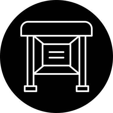 Açık hava reklam afişi Mupi 'nin basit çizgisi. 