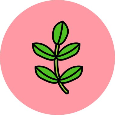 Bitki. Web simgesi basit illüstrasyon 