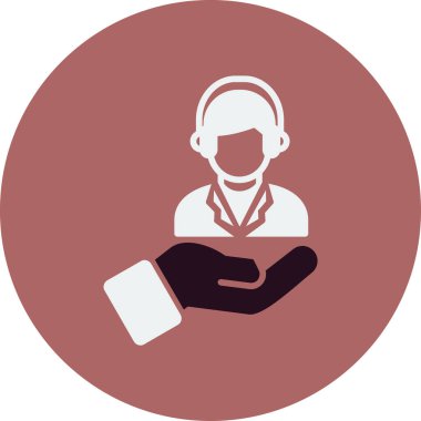 Çağrı merkezi. Basit simge vektörü