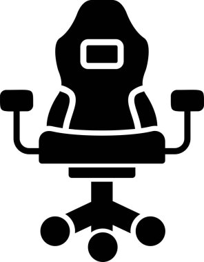 Koltuk ikonu vektörü. ince çizgi işareti