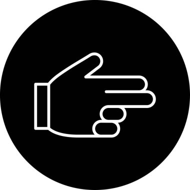 Silah hareketi. Web simgesi basit illüstrasyon